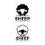 تصویر طراحی شده نماد و آرم و لوگو گوسفند سیاه و سفید مناسب برای مزرعه وکتور لایه باز EPS	