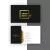 وکتور EPS لایه باز کارت ویزیت لاکچری سفید و مشکی و طلایی شامل المان های تزئینی به همراه جای لوگو و نام برند و اطلاعات شخصی  21513