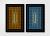 دانلود وکتور اسماء الحُسنی شامل 99 نام‌ نیکوی خداوند با خط کوفی مربعی فایل EPS لایه باز با رنگ غالب آبی و نارنجی