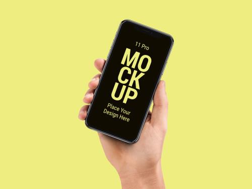 جذاب ترین موکاپ PSD موبایل ویژه پیش نمایش لوگو و وبسایت و برنامه های موبایل شامل موکاپ آیفون 