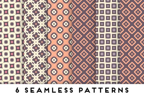 وکتور لایه باز EPS  پترن شامل طرح های رنگی متنوع و جذاب