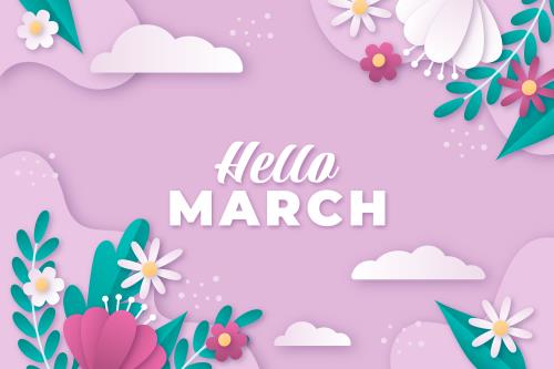 وکتور بنر صورتی افقی بهار شامل گل های بهاری و جای متن برای نوشتن مناسب برای اسلایدر وبسایت