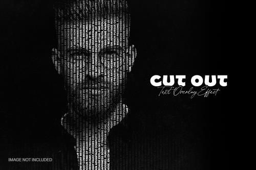 فتوشاپ افکت عکس متنی با برش های عمودی فایل PSD