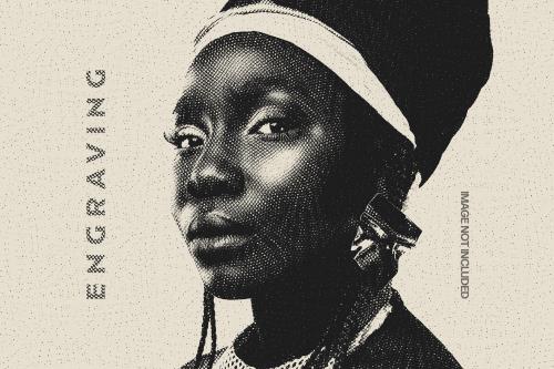 افکت رایگان فتوشاپ عکس امواج حکاکی فایل PSD