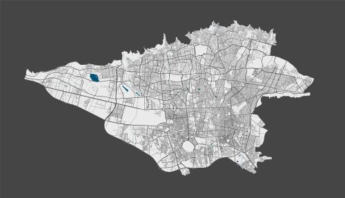 وکتور لایه باز نقشه سیاه و سفید شهر تهران با کیفیت فوق العاده فایل EPS