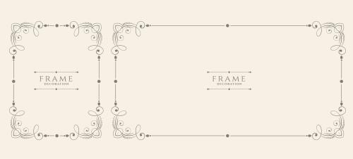 وکتور EPS لایه باز قاب و کادر برای نوشتن با حاشیه 