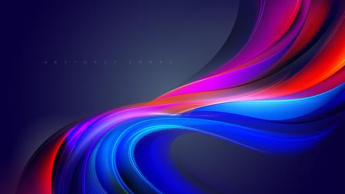 وکتور EPS لایه باز پس زمینه انتزاعی با تم آبی و سرخابی و قرمز 