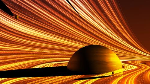 وکتور EPS لایه باز پس زمینه انتزاعی با تم زرد و نارنجی