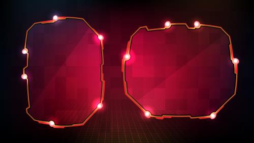 وکتور EPS لایه باز قاب و کادر برای نوشتن با طرح چراغ