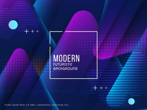 وکتور EPS لایه باز پس زمینه انتزاعی مدرن با تم بنفش و صورتی و آبی