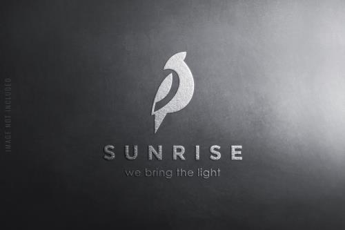 موکاپ جذاب و لاکچری PSD جهت نمایش لوگو به صورت لایه باز با لایه بندی حرفه ای با زمینه مشکی سفید