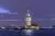 عکس JPG باکیفیت شهر استانبول شامل برج دختر در شب 24387