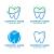 وکتور EPS دندان مناسب برای لوگو دندانپزشکی به صورت لایه باز و قابل ویرایش