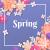 وکتور رایگان بنر مربعی تبریک فصل بهار شامل گل های بهاری و جای متن برای نوشتن مناسب برای اسلایدر وبسایت