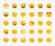 مجموعه ای از emoji ایموجی های محبوب برای واکنش های رسانه های اجتماعی شکلک ایموجی وکتور EPS