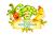 دانلود وکتور میره ها شامل موز و کلم بروکلی و هویج ویژه روز سبزیجات فایل EPS و Ai