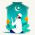 وکتور لایه باز EPS و Ai ویژه ماه مبارک رمضان شامل طرح گرافیکی و کارتونی مردی در حال دعا کردن زیر ماه