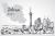 وکتور لایه باز برج میلاد تهران به همراه ساختمان ها و نقشه ایران به صورت نقاشی دیجیتال فایل EPS