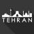 وکتور لایه باز نماد های شهر تهران شامل وکتور برج میلاد و برج میدان آزادی تهران به همراه جای متن برای نوشتن فایل EPS