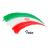 وکتور لایه باز پرچم ایران با طرح آبرنگ