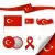 وکتور EPS مجموعه عناصر نماینده ترکیه 26582