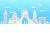 دانلود وکتور EPS و AI تهران با افق بناهای تاریخی برج میدان آزادی به سبک کاغذی با آسمان آبی 24985