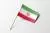 عکس با کیفیت پرچم کوچک کاغذی ایران با پس زمینه سفید 25053