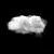 وکتور ابر سفید تک در پس زمینه مشکی جدا شده از تصویر وکتور ابر کومولوس به صورت لایه باز 25091
