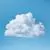وکتور ابر سه بعدی سفید پفکی در آسمان آبی با محیطی واقع‌گرایانه به صورت وکتور eps لایه باز 25102