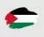 وکتور EPS پرچم خلاقانه انتزاعی و رنگارنگ فلسطین با پس زمینه 25141