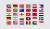 وکتور EPS پرچم 30 کشور جهان با سبک مربعی 25153