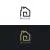 وکتور لوگوی خطی مشاوره املاک با المان خانه کلاسیک به صورت رایگان و فایل EPS لایه باز