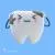 تصویر سه بعدی شخصیت کارتونی دندان خراب شده ناز فایل PSD لایه باز با لایه بندی	