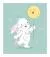 وکتور کارت دعوت تولد شامل خرگوش و بادکنک فایل EPS لایه باز 21146