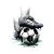 وکتور EPS لایه باز طرح گرافیکی آبرنگی فوتبالی شامل پا بازیکن بر روی توپ فوتبال 21214