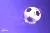 وکتور EPS لایه باز طرح گرافیکی فوتبالی شامل توپ فوتبال به صورت خط و نقطه با پس زمینه سرمه ای 21225