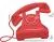 وکتور تلفن قدیمی قرمز به صورت فایل EPS لایه باز 20919