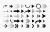 مجموعه ای از فلش ها با شکل های مختلف مجموعه ای از نمادهای فلش جدا شده در پس زمینه سفید 20942
