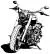 وکتور EPS لایه باز موتور سیکلت سیاه سفید 20975
