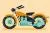 وکتور EPS و Ai لایه باز موتور سیکلت با تم نارنجی و سبز و مشکی 20986