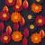 وکتور پس زمینه پاییزی گلدار با گل‌ها و برگ‌های سه بعدی کاغذی با رنگ های زرد و نارنجی و بنفش وکتور EPS لایه باز 21951