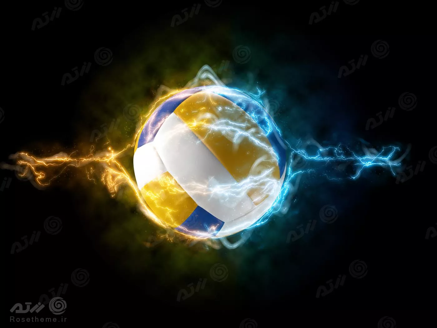 عکس باکیفیت JPG والیبال شامل توپ والیبال با افکت جذاب 24431