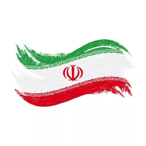 وکتور EPS لایه باز پرچم ایران به صورت نقاشی 24353
