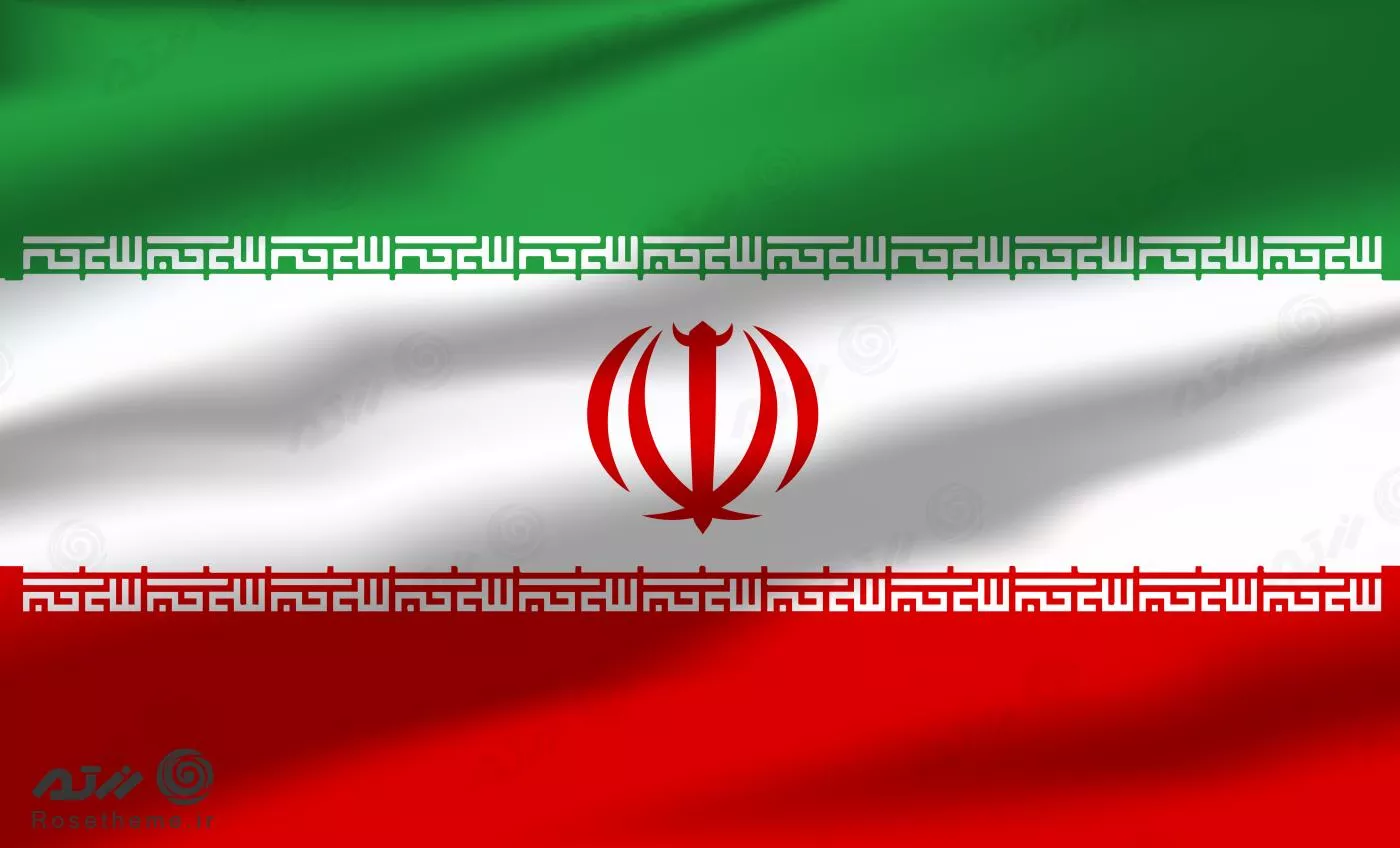 وکتور رایگان EPS لایه باز پرچم ایران 24354