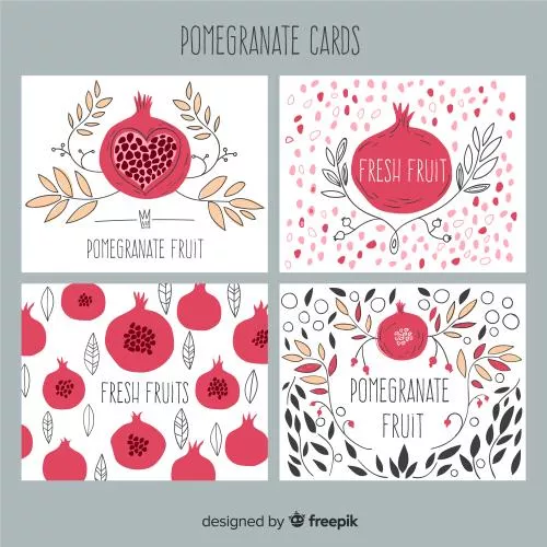 وکتور EPS و Ai قالب پست اینستاگرام مناسب تبریک شب یلدا شامل انار به صورت لایه باز  24481