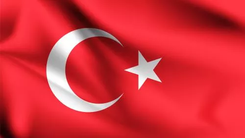 وکتور EPS پرچم ترکیه در حال تکان خوردن در باد 26583