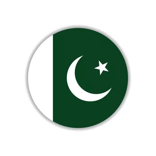 وکتور EPS آیکون پرچم دایره ای پاکستان تصویر برداری وکتور دیجیتال 26595