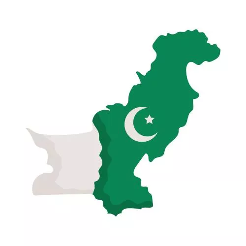 وکتور EPS تصویرسازی نقشه پاکستان 26601