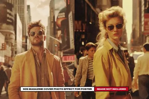 فایل PSD پوستر افکت مجله دهه 90 26662