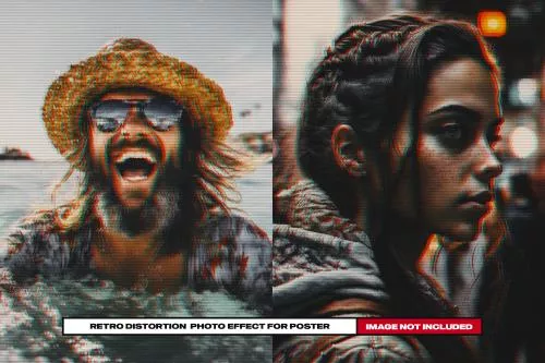 فایل PSD پوستر افکت عکس 26663